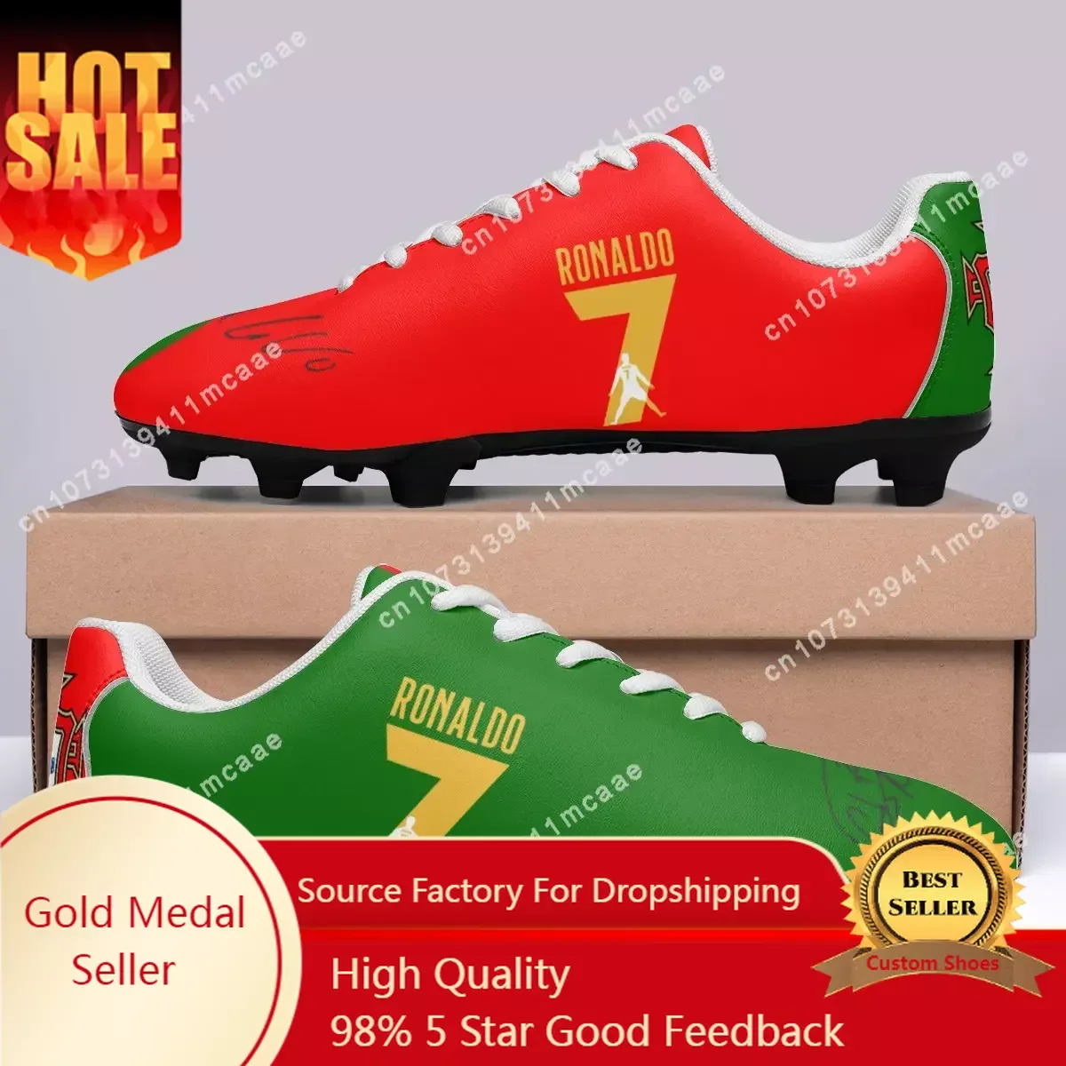 

AI Najd Scarpe Da Calcio CR7 Cristiano Ronaldo Nassr Aalami Faris No 7 Portogallo Mens Womens Sports Custom Leather Flats Sneake