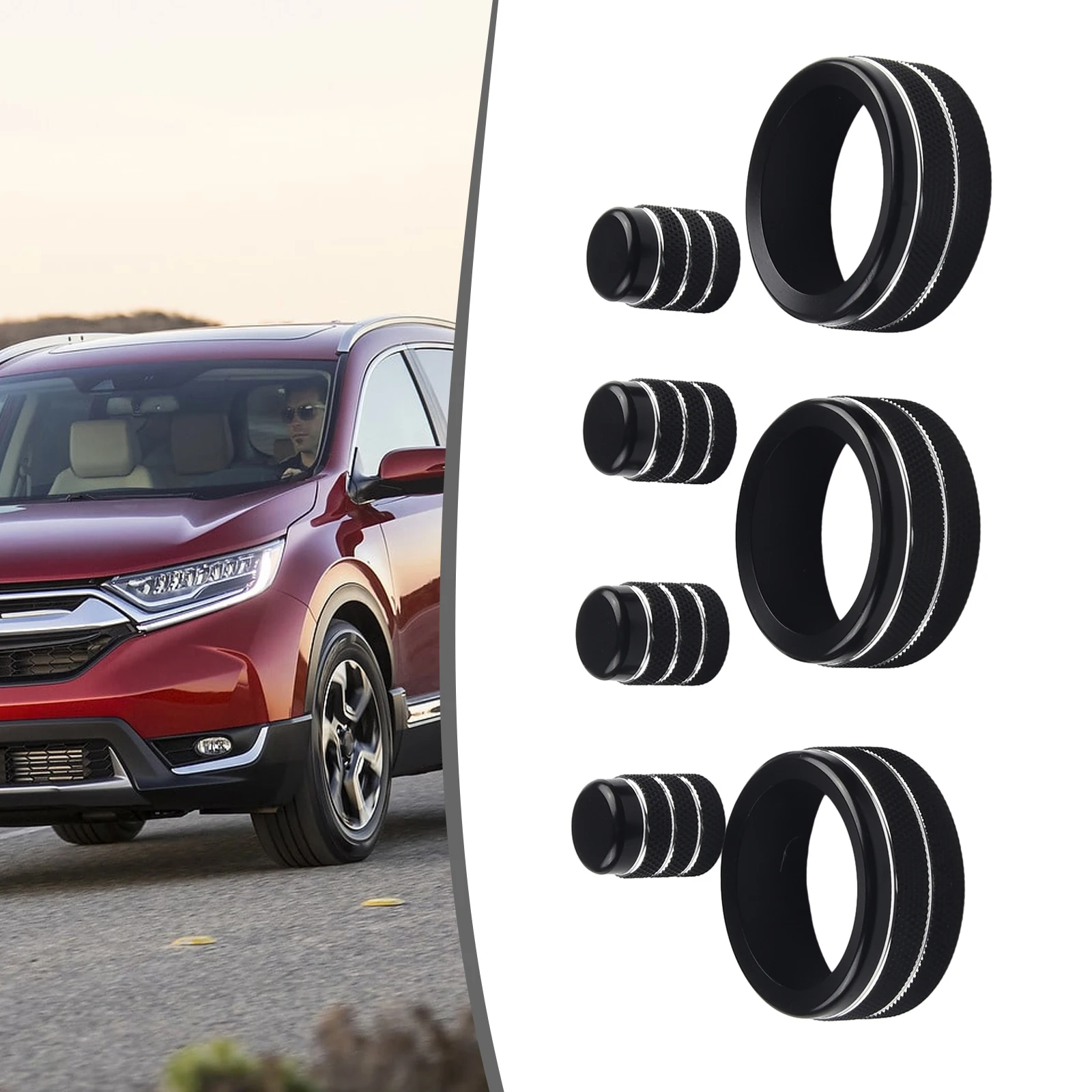 Enhance the Style of Your For Honda For CRV 2023 2024 with Black Aluminum Central Console Knob Cover Ring Trim
Enhance the Style of Your For Honda For CRV 2023 2024 with Black Aluminum Central Console Knob Cover Ring Trim