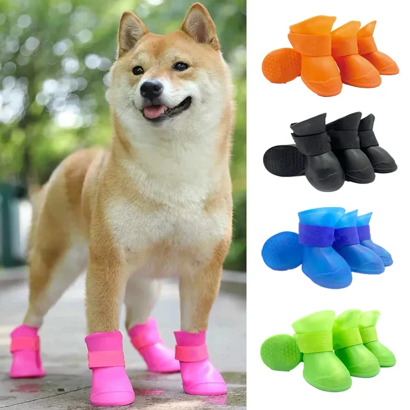 4Pcs Pet WaterProof Rainshoe Anti-slip Rubber Boot For Small Medium Large Dogs Cats Outdoor Shoe Dog Ankle Boots Pet Accessories
4Pcs Pet WaterProof Rainshoe Anti-slip Rubber Boot For Small Medium Large Dogs Cats Outdoor Shoe Dog Ankle Boots Pet Accessories