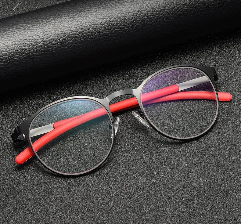 Photochromism okulary Retro okrągła oprawa metalowa okulary z UV damskie dla osób z krótkowzrocznością 10 S708b9b98585842a796b6820f12b2e209M