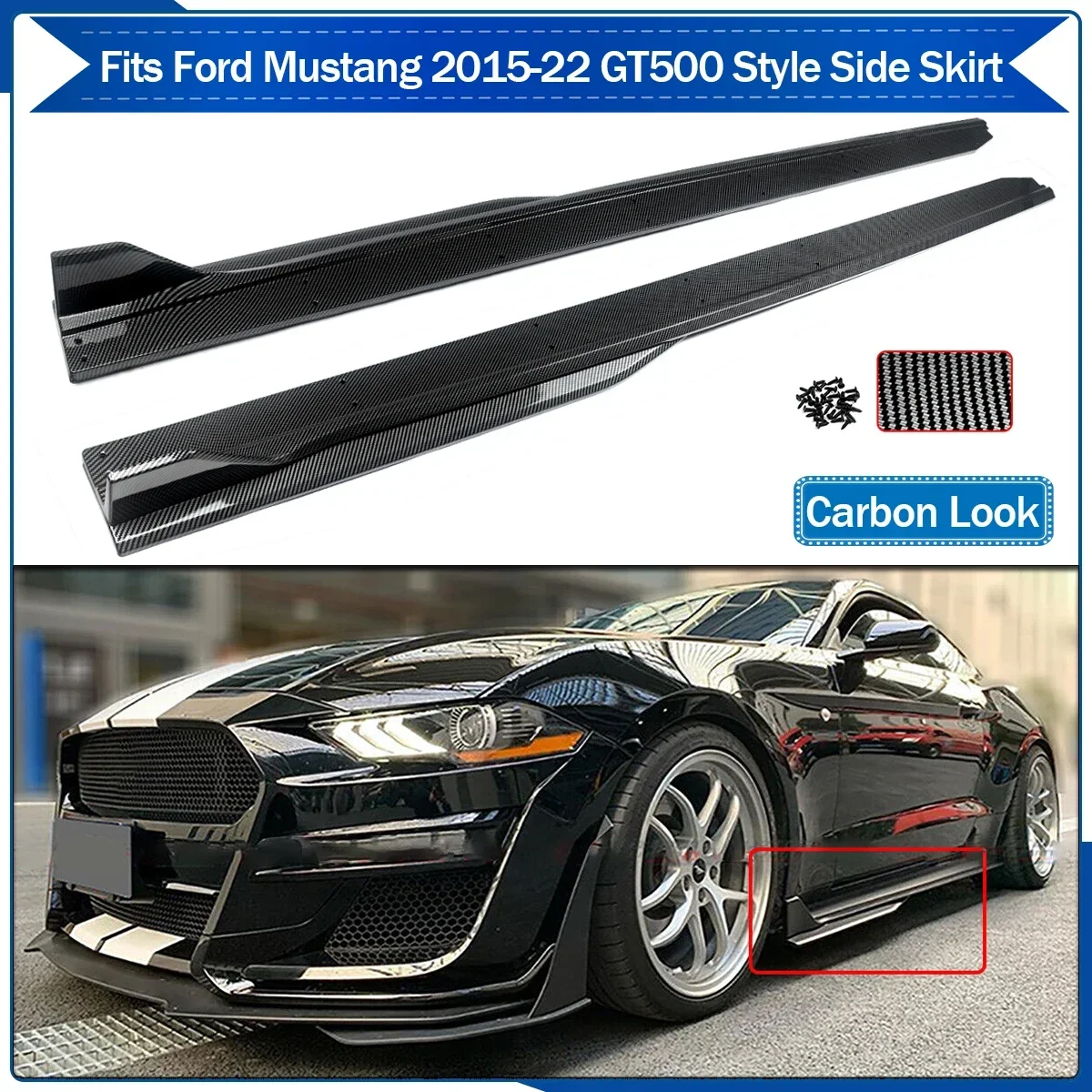 Боковые юбки Winglets 4PC из углеродного волокна для 2015-2022 Ford Mustang GT500
Боковые юбки Winglets 4PC из углеродного волокна для 2015-2022 Ford Mustang GT500