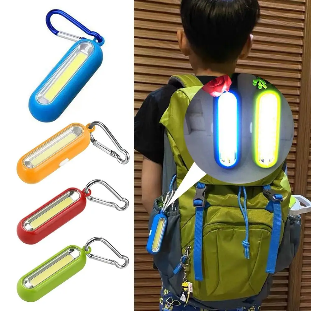 

Portable Fishing 3 Modes COB Mini Keychain Flashlight Key Chain Light Keyring Torch Camping Lamp