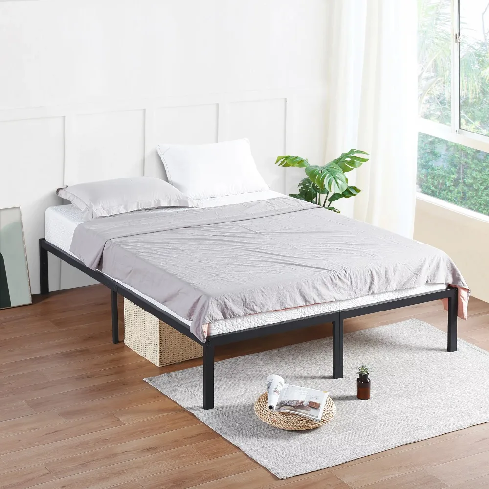 

Цельнокроеное металлическое основание для кровати для взрослых, нескользящая конструкция, цельнокроеное основание и рама, мебель для спальни, для дома, 14 дюймов