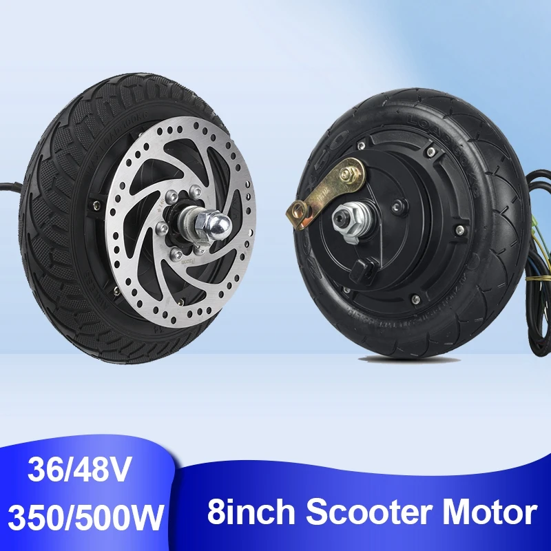 

8inch Scooter Motor Wheel 36V 48V 350W 500W Brushless Controller for Electric Scooter Accessories