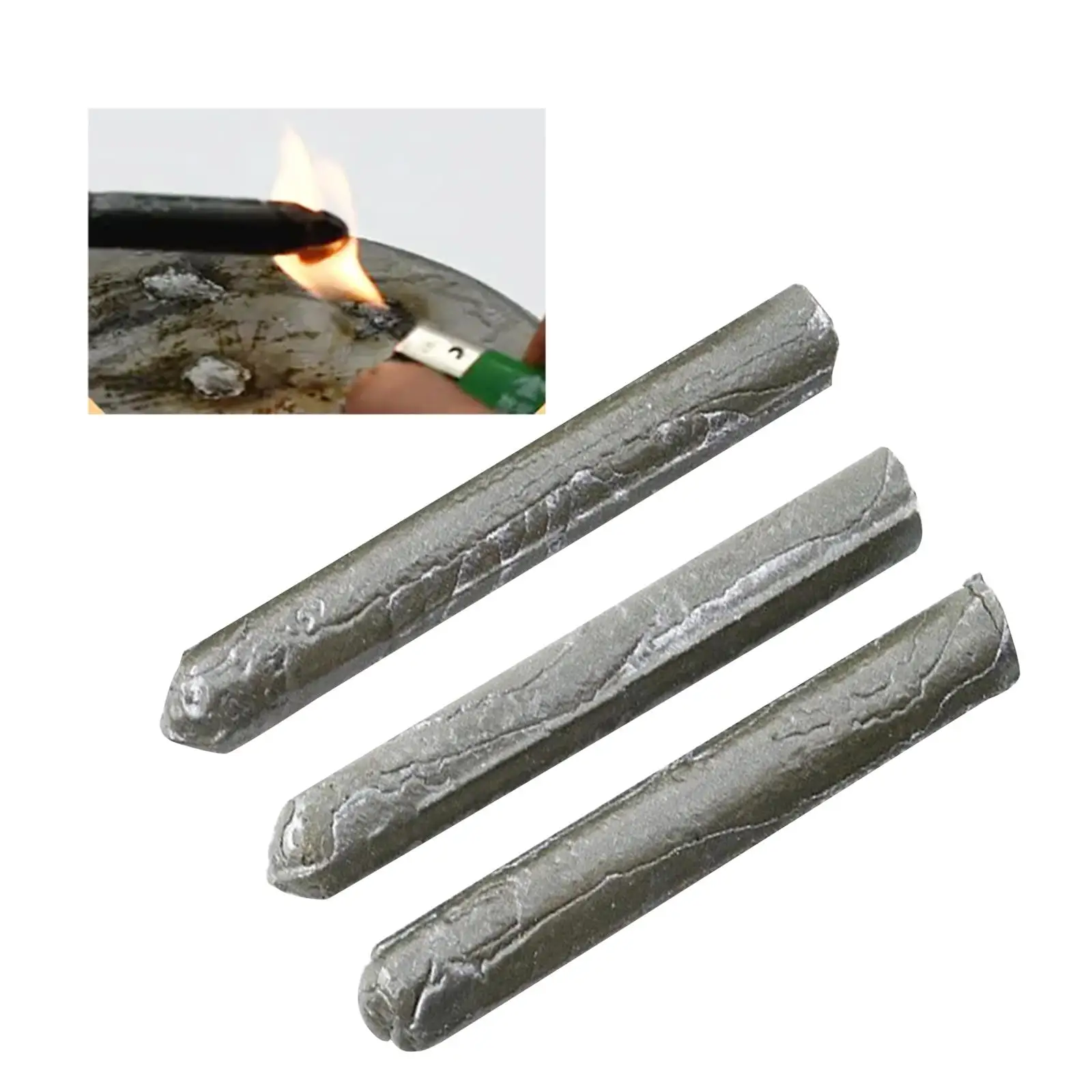

3x Welding Sticks Easily Melt 7.8cm Core Rod Aluminum Soldering Welding Rods for Iron Copper Water Tank Stainless Steel PVC Pipe