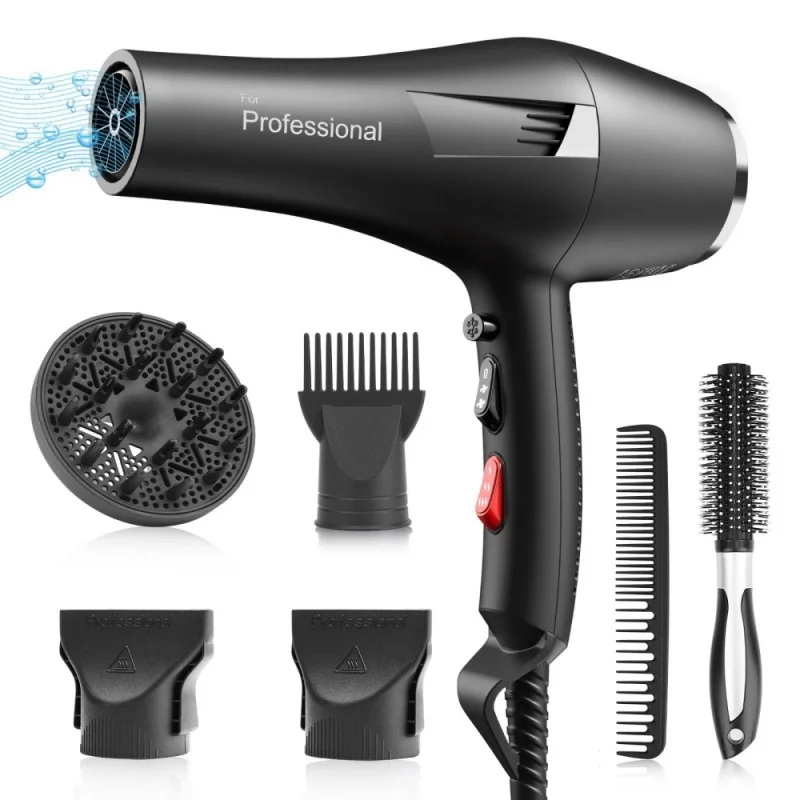 Hot Selling High-Speed Hair Dryer, High-Power Quick Drying Multi Accessory Set, Hair Salon, High-Quality And Durable Hair Dryer
Hot Selling High-Speed Hair Dryer, High-Power Quick Drying Multi Accessory Set, Hair Salon, High-Quality And Durable Hair Dryer