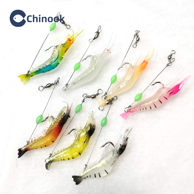 Chinook Мягкая приманка для рыбной ловли, искусственная приманка 7,5 см, 5,5 г, мягкая рыболовная приманка, Светящиеся креветки с крючком, Мягкая п...
Chinook Мягкая приманка для рыбной ловли, искусственная приманка 7,5 см, 5,5 г, мягкая рыболовная приманка, Светящиеся креветки с крючком, Мягкая п...
