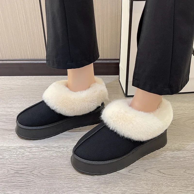 2023 Warm Winter Thickened Short Plush Muller Women's Boots Ankle No-slip Stepping-On Loafers Women's Mini Snow Boots
2023 Warm Winter Thickened Short Plush Muller Women's Boots Ankle No-slip Stepping-On Loafers Women's Mini Snow Boots