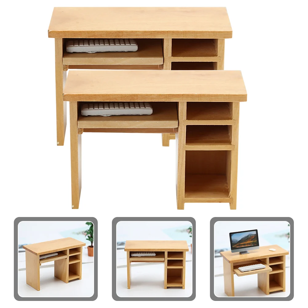 2 Sets Dollhouse Computer Desk Miniatures Photo Prop Decor Mouse Wood Tiny Office
2 Sets Dollhouse Computer Desk Miniatures Photo Prop Decor Mouse Wood Tiny Office