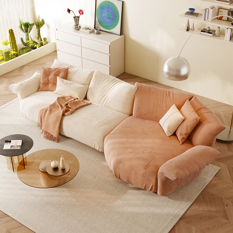 Leather Fabric Sofa Petal Sofa Light Luxury Modern Living Room Curved Corner Position Special-Shaped Module Combination
Leather Fabric Sofa Petal Sofa Light Luxury Modern Living Room Curved Corner Position Special-Shaped Module Combination