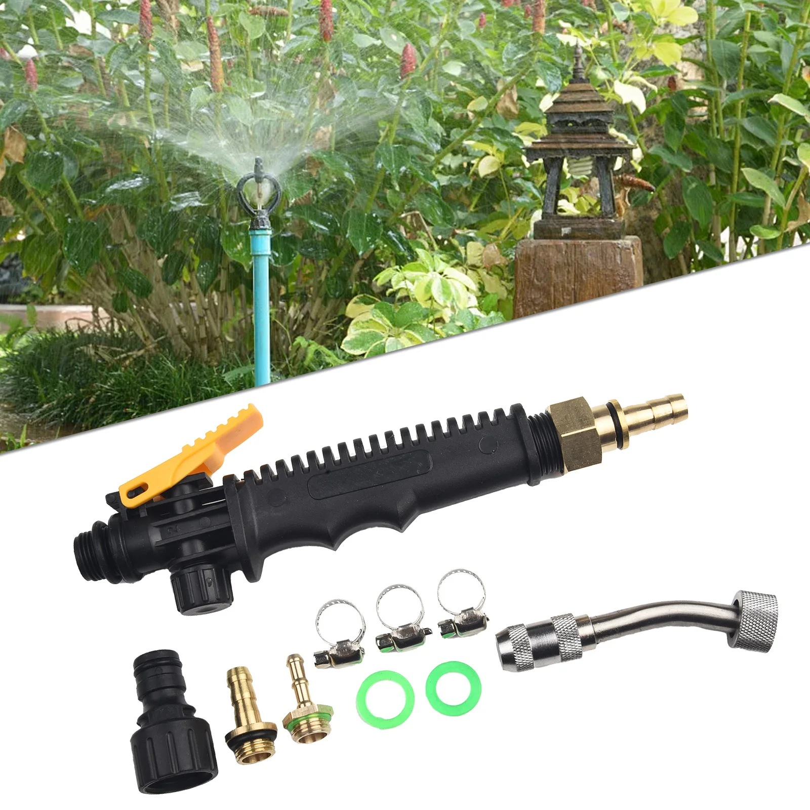 1/4" Sprayer Wand High Pressure Water Gun Metal Water Gun Jet Garden Hose Nozzle Sprayer Watering Spray Sprinklers
1/4" Sprayer Wand High Pressure Water Gun Metal Water Gun Jet Garden Hose Nozzle Sprayer Watering Spray Sprinklers
