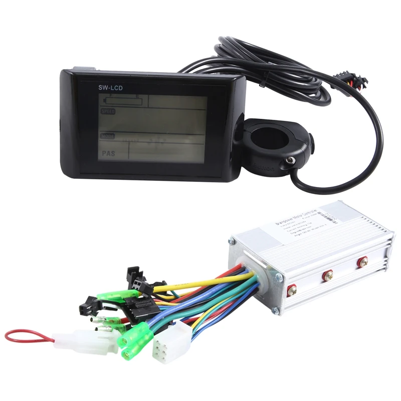 

E-Bike W900 LCD Colorful Display Control Panel 36V Electric Bicycle Scooter SM Plug Bicycle Replacement Parts