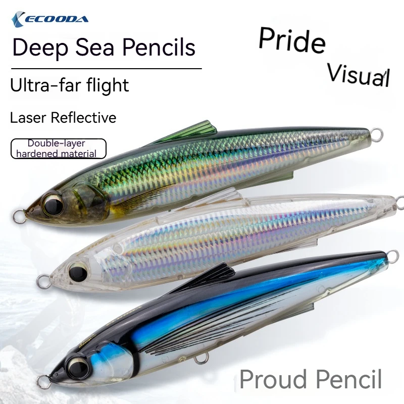 Ecooda Big Pencil Lure 220f Deep Sea Casting Floating Wave Crawling Imitation Fake Bait For Big Sea Fish Luya Accessories
Ecooda Big Pencil Lure 220f Deep Sea Casting Floating Wave Crawling Imitation Fake Bait For Big Sea Fish Luya Accessories