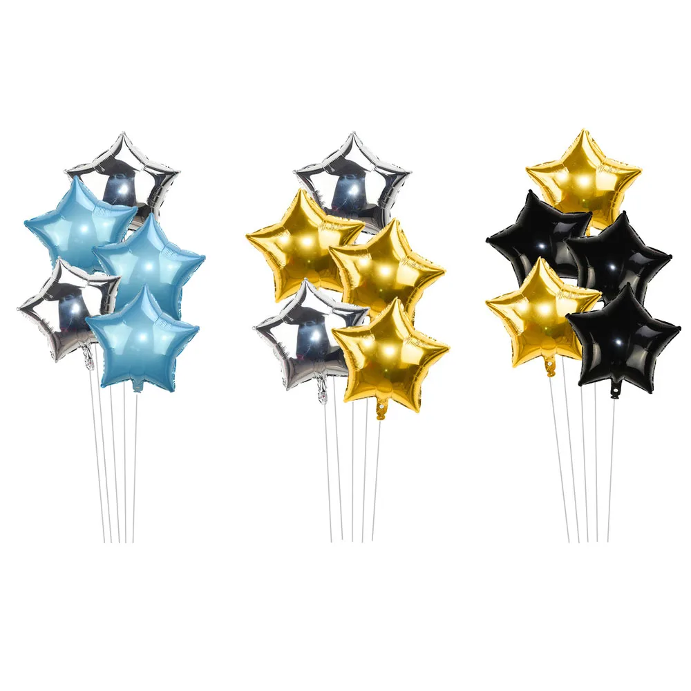 5Pcs 18inch Gold Silver Foil Star Wedding Balloons Decoration Baby Shower Children's Birthday Party Decorative Accessories
5Pcs 18inch Gold Silver Foil Star Wedding Balloons Decoration Baby Shower Children's Birthday Party Decorative Accessories