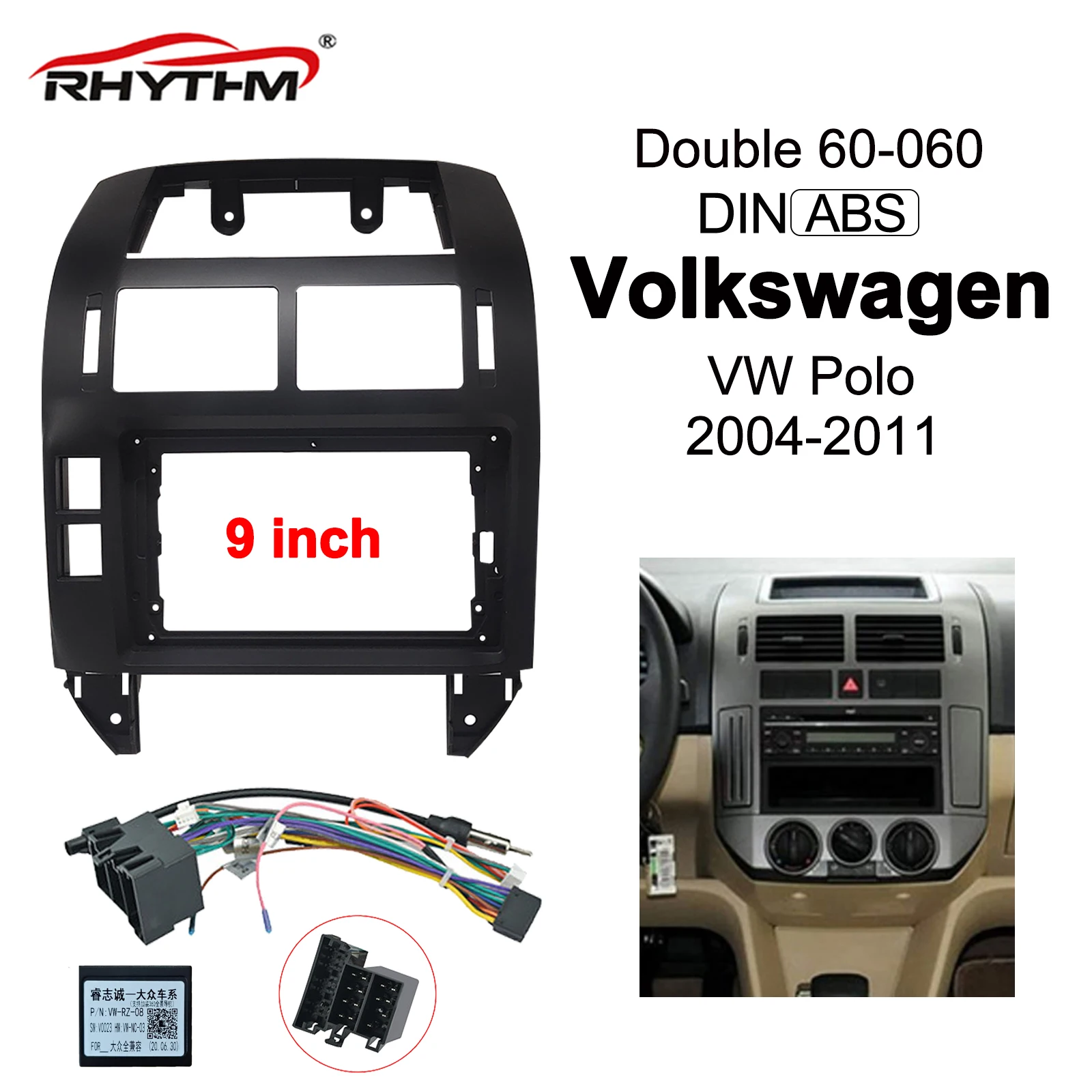 9 дюймов для Volkswagen VW Polo 2004 05 06 07 08 09 10 2011, облицовка с двойным Din, аудио фитинг, адаптер для панели автомобильной рамы, приборной панели
9 дюймов для Volkswagen VW Polo 2004 05 06 07 08 09 10 2011, облицовка с двойным Din, аудио фитинг, адаптер для панели автомобильной рамы, приборной панели