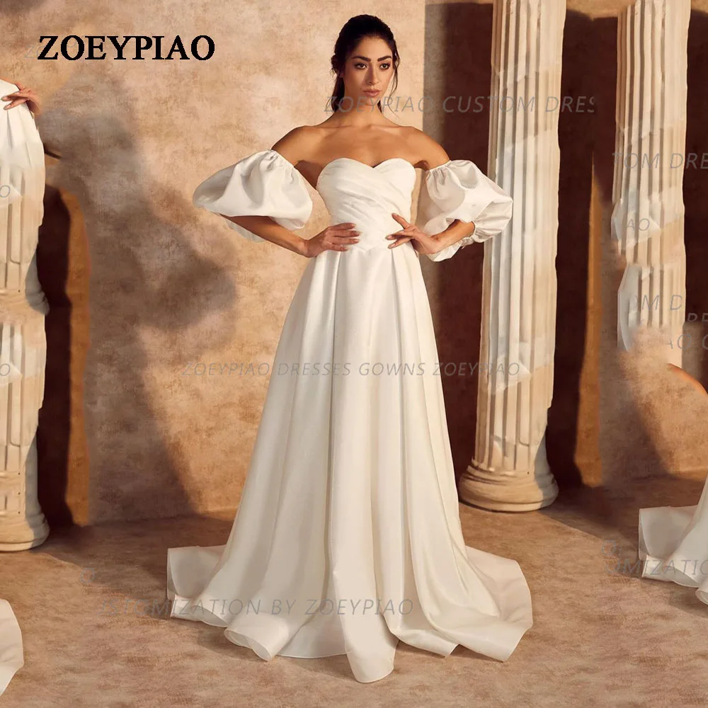 Beach A-Line Wedding Dress Short Sleeves Long Boho Bride Dresses Court Train Satin Wedding Dresses Gowns Vestidos Dresses
Beach A-Line Wedding Dress Short Sleeves Long Boho Bride Dresses Court Train Satin Wedding Dresses Gowns Vestidos Dresses