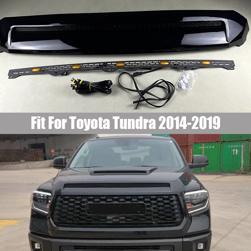 Bonnet Guard with Led Trim Hood Cover Spotlight Suitable for Toyota Tundra 2014 2015 2016 - 2019 Decorate Trim Cover Air Outlet
Bonnet Guard with Led Trim Hood Cover Spotlight Suitable for Toyota Tundra 2014 2015 2016 - 2019 Decorate Trim Cover Air Outlet