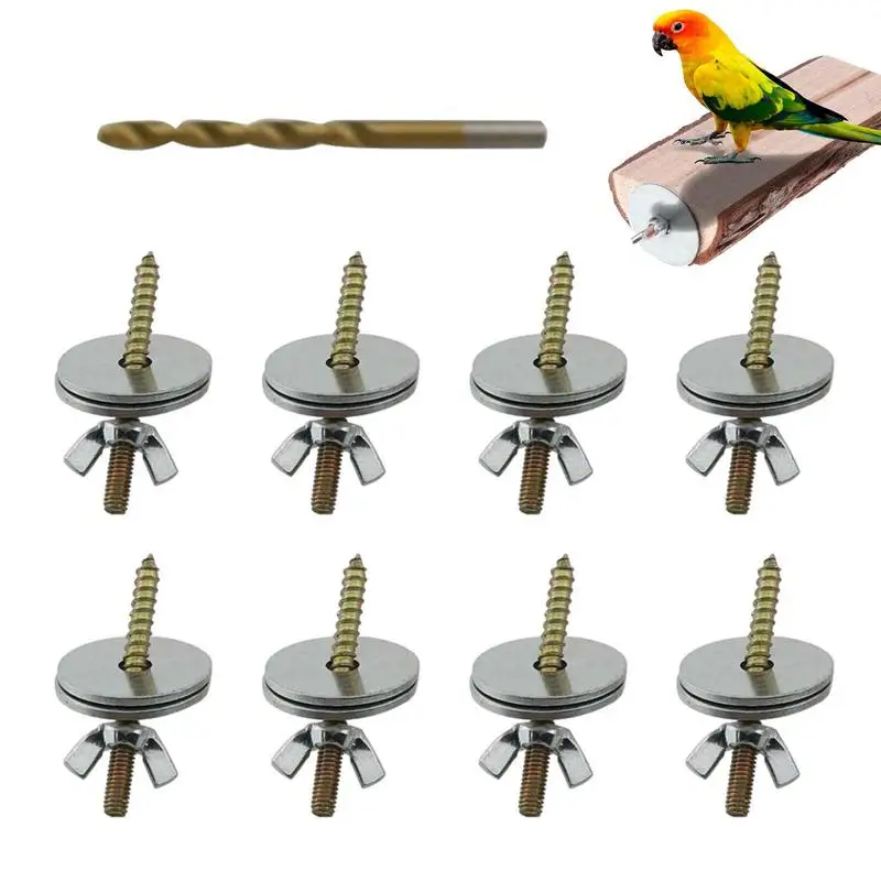 Bird Cage Bird Perch Screws Birdcage Fixing Supplies Breeding Accessories Fitting Screws Nut Kits For Hamster Parrot Bowls
Bird Cage Bird Perch Screws Birdcage Fixing Supplies Breeding Accessories Fitting Screws Nut Kits For Hamster Parrot Bowls