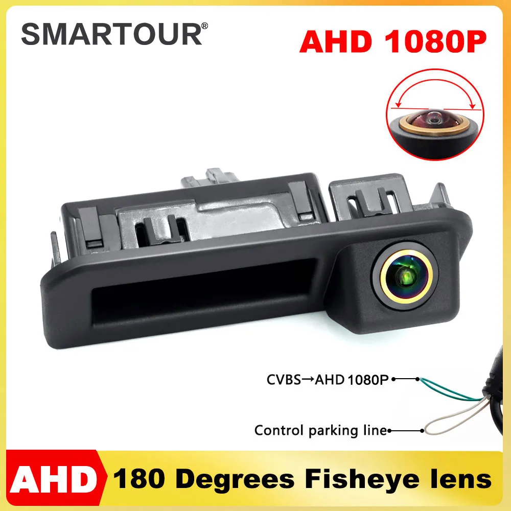 

SMARTOUR Trunk Handle Camera For VW Polo Vento Sedan 2016 restyling 2017 2018 2019 2020 CCD HD Reversing Parking Backup Camera