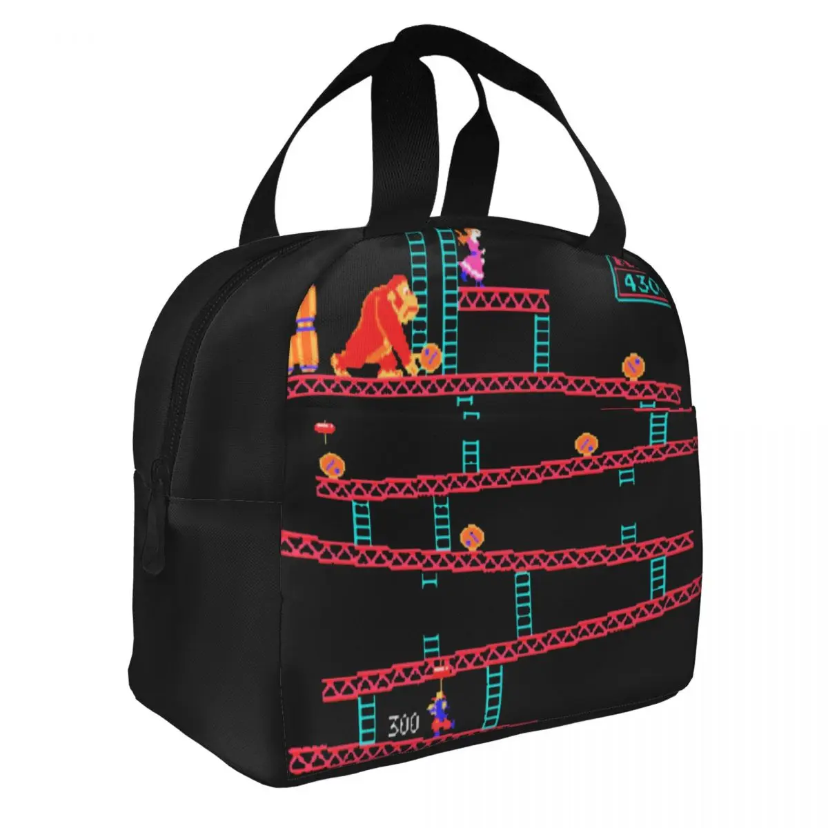 Изолированная сумка для ланча Donkey Kong, герметичный ланч-контейнер с коллажем для аркадных игр, сумка-холодильник, Ланч-бокс, дорожные сумки для хранения еды 
Изолированная сумка для ланча Donkey Kong, герметичный ланч-контейнер с коллажем для аркадных игр, сумка-холодильник, Ланч-бокс, дорожные сумки для хранения еды