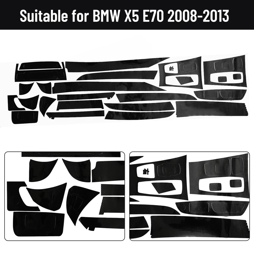 1 Set 3D Car Interior Sticker Black Glossy Carbon Fiber Look Fits For BMW X5 E70 2008-2013 Right-hand Drive Inner Wrap Trim
1 Set 3D Car Interior Sticker Black Glossy Carbon Fiber Look Fits For BMW X5 E70 2008-2013 Right-hand Drive Inner Wrap Trim