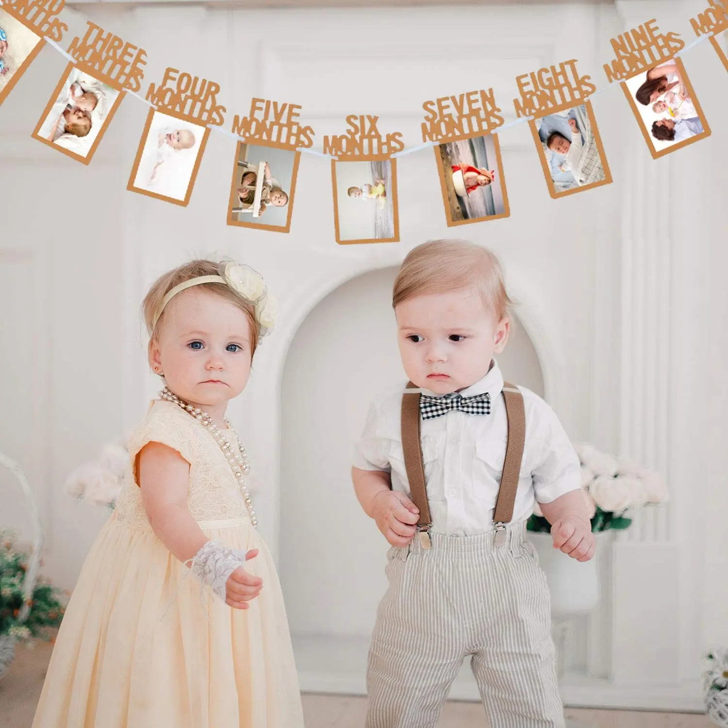 1st Birthday Baby Photo Holder Banners for Newborn 12 Months Monthly Milestone Photography First Birthday Party Kids Decorations
1st Birthday Baby Photo Holder Banners for Newborn 12 Months Monthly Milestone Photography First Birthday Party Kids Decorations