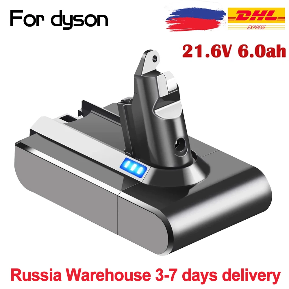 21.6V 6Ah V6 Lithium Battery for Dyson DC62 DC59 DC58 SV03 SV04 SV09 V6 Animal Motorhead V6 Absolute V6 Fluffy Vacuum Cleaner
21.6V 6Ah V6 Lithium Battery for Dyson DC62 DC59 DC58 SV03 SV04 SV09 V6 Animal Motorhead V6 Absolute V6 Fluffy Vacuum Cleaner