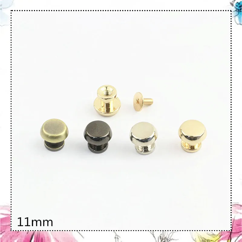 30Pcs 11mm Metal Rivet Nails Round Screw Bag Hardware Decorative Studs Button DIY Twist Snap Hook Clasp Accessories
30Pcs 11mm Metal Rivet Nails Round Screw Bag Hardware Decorative Studs Button DIY Twist Snap Hook Clasp Accessories