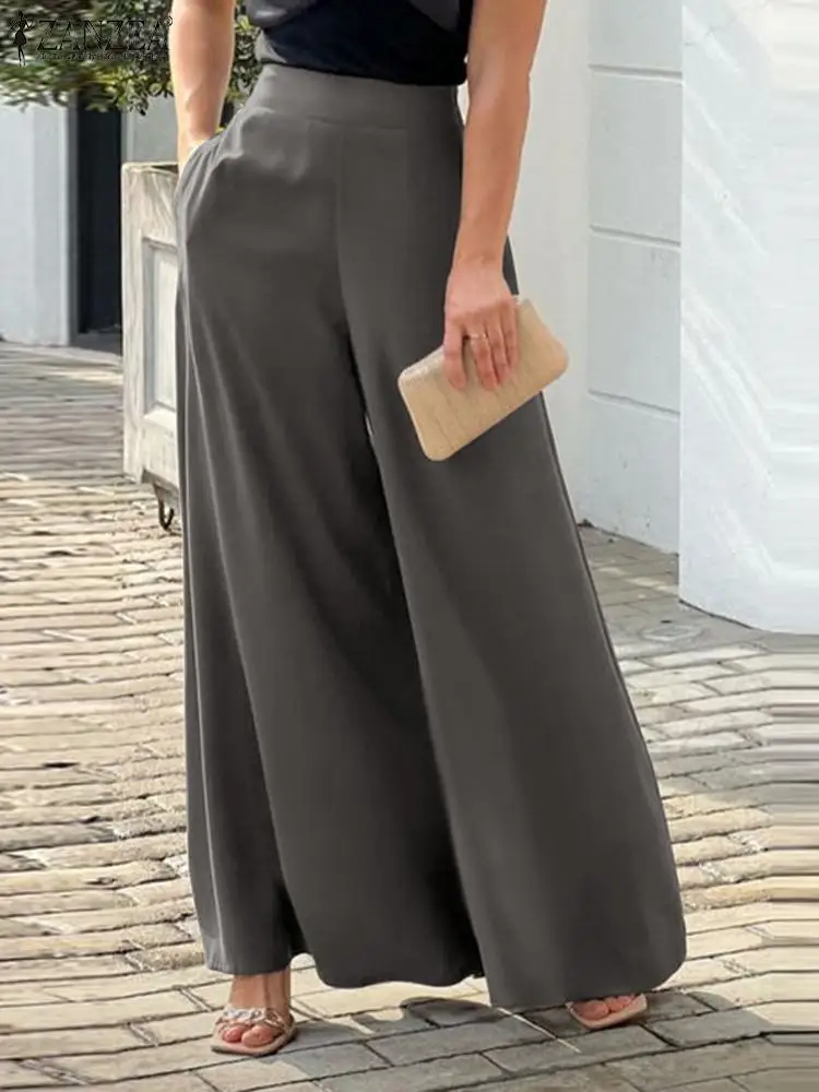 2023 ZANZEA Woman Vintage Wide-legged Pants Elegant Women's Pant Female Fashion Ankle Length Palazzo Casual Solid Baggy Pantalon
2023 ZANZEA Woman Vintage Wide-legged Pants Elegant Women's Pant Female Fashion Ankle Length Palazzo Casual Solid Baggy Pantalon