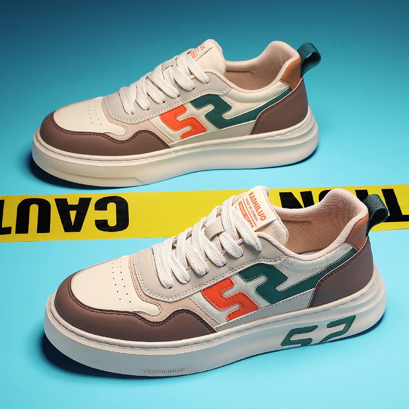 2024 New Leather Sneakers For Men Fashion Shoes Mens Comfortable Walking Shoes Man Lace Up Casual Adult Shoe
2024 New Leather Sneakers For Men Fashion Shoes Mens Comfortable Walking Shoes Man Lace Up Casual Adult Shoe