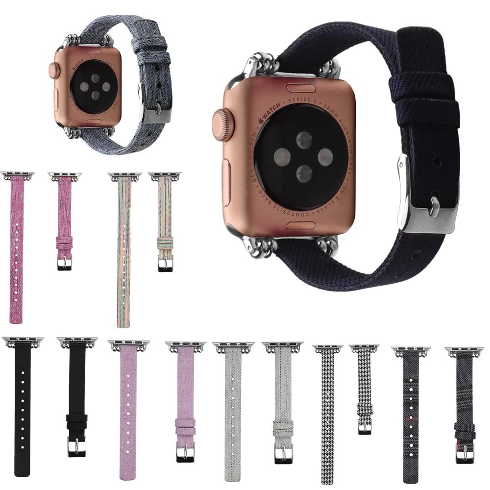 Canvas watch band for apple watch series7 6 5 4 3 2 SE buckle Smartwatch Wristband Replacements for iWatch 40 42 44 38 41mm 45MM
Canvas watch band for apple watch series7 6 5 4 3 2 SE buckle Smartwatch Wristband Replacements for iWatch 40 42 44 38 41mm 45MM