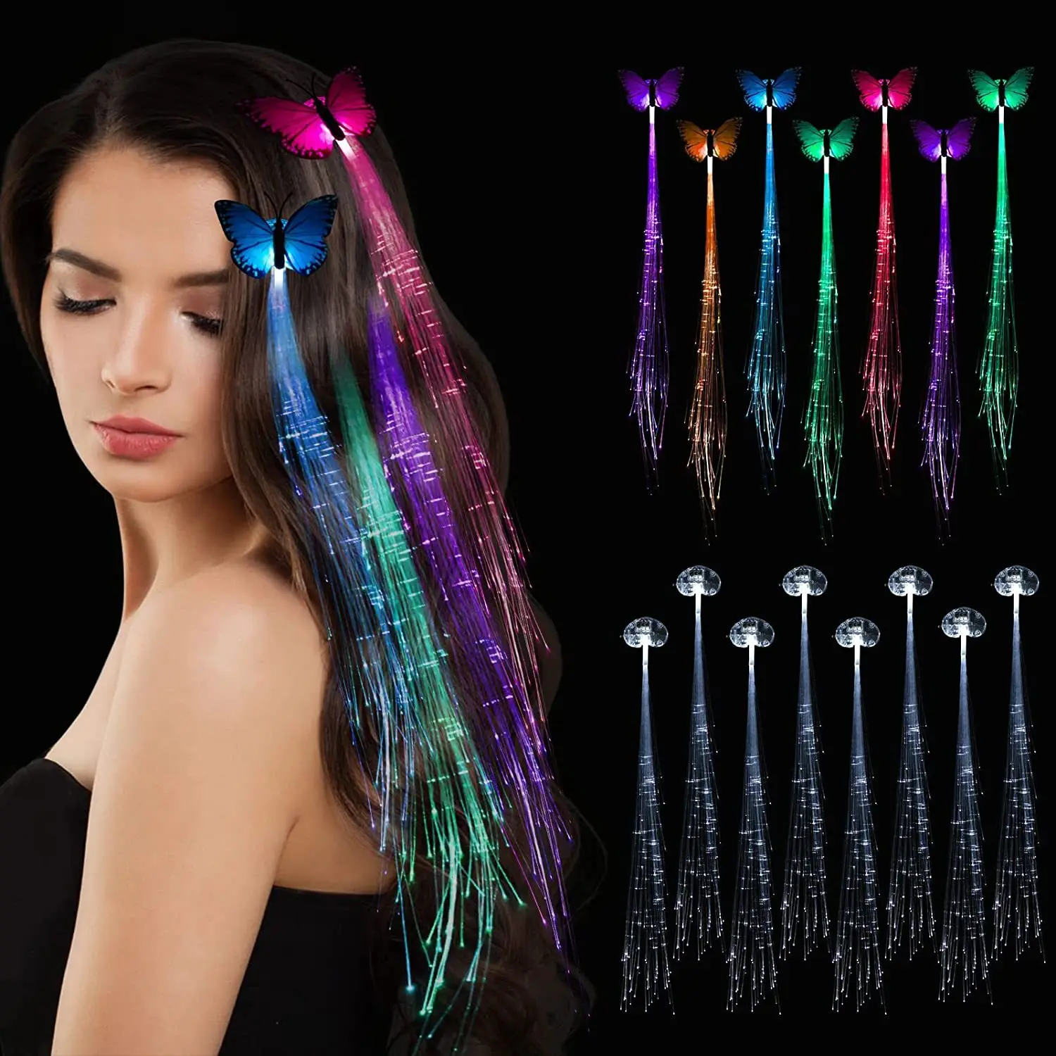 20/50/100PCS LED Luminous Hair Bands Scrunchies Girls Women Headwear Hair Rope Glow In The Dark Wrist Band Rings Rubber Band
20/50/100PCS LED Luminous Hair Bands Scrunchies Girls Women Headwear Hair Rope Glow In The Dark Wrist Band Rings Rubber Band