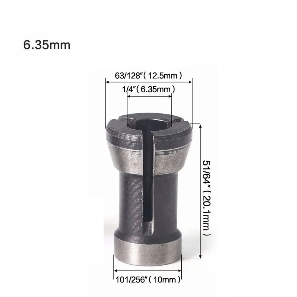 6/6.35/8mm Shank Router Bit Collet Rod Trim Molding Machine Carbon Steel Woodworking Shank Adapters Collet Chucks
6/6.35/8mm Shank Router Bit Collet Rod Trim Molding Machine Carbon Steel Woodworking Shank Adapters Collet Chucks