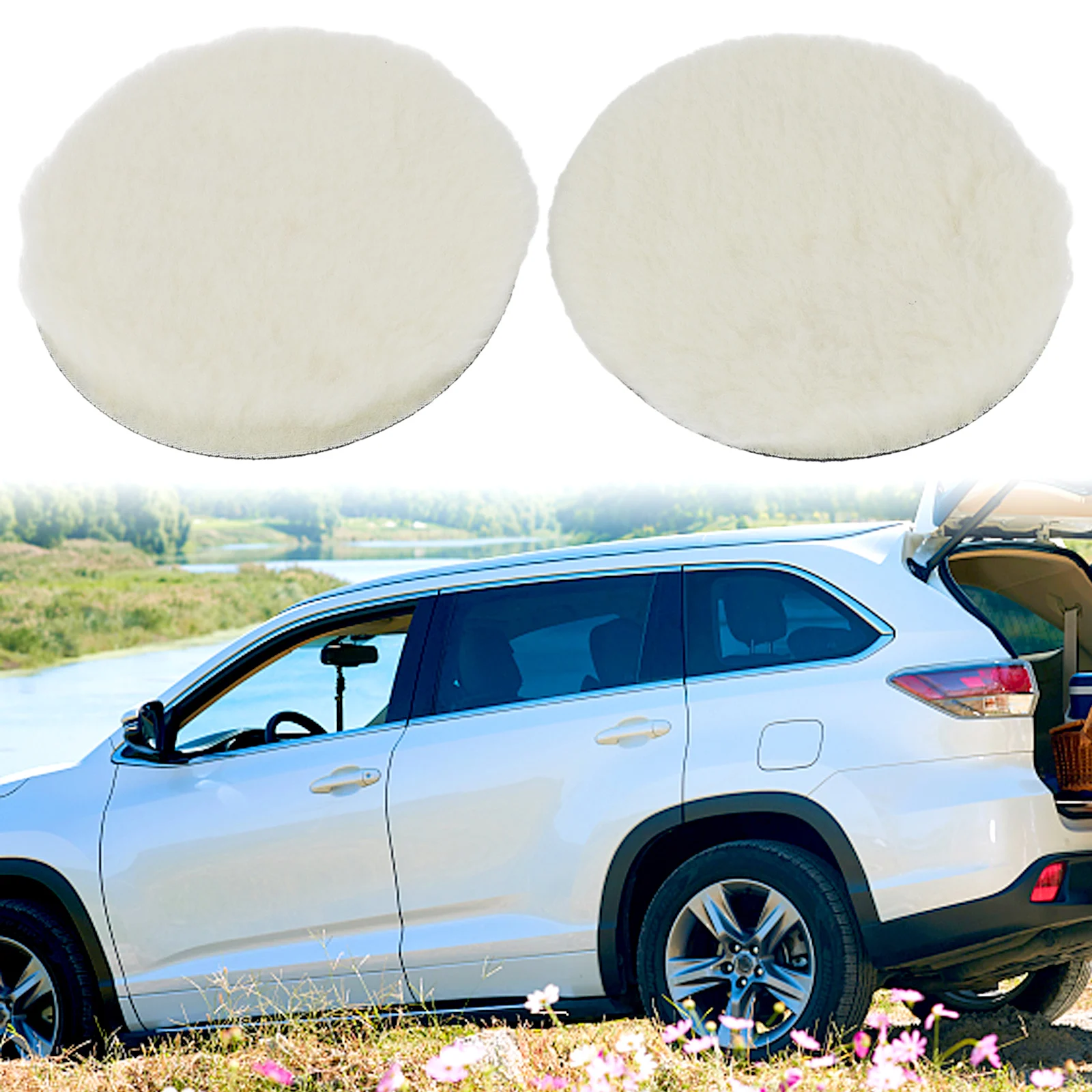 Bonnets Polishing Pads Sanding On Car Buffer Durable Practical 2pcs 5/6/7 inch Wool Buffing Pads 100% brand new
Bonnets Polishing Pads Sanding On Car Buffer Durable Practical 2pcs 5/6/7 inch Wool Buffing Pads 100% brand new