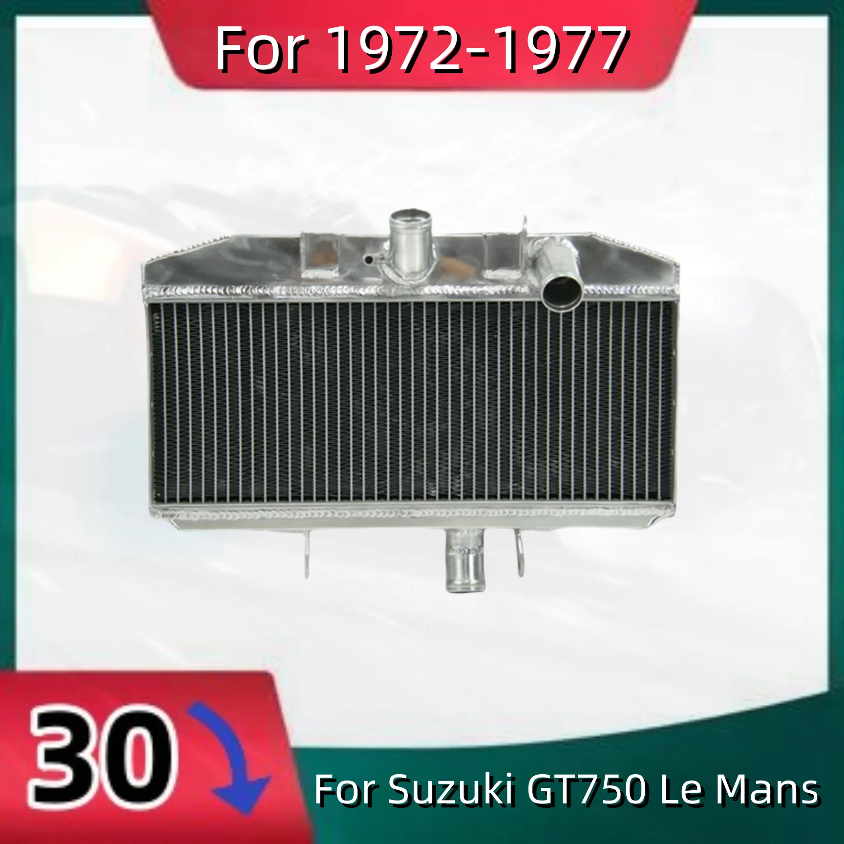 

Aluminum Radiator For 1972-1977 Suzuki GT750 Le Mans 1972 1973 1974 1975 1976 1977