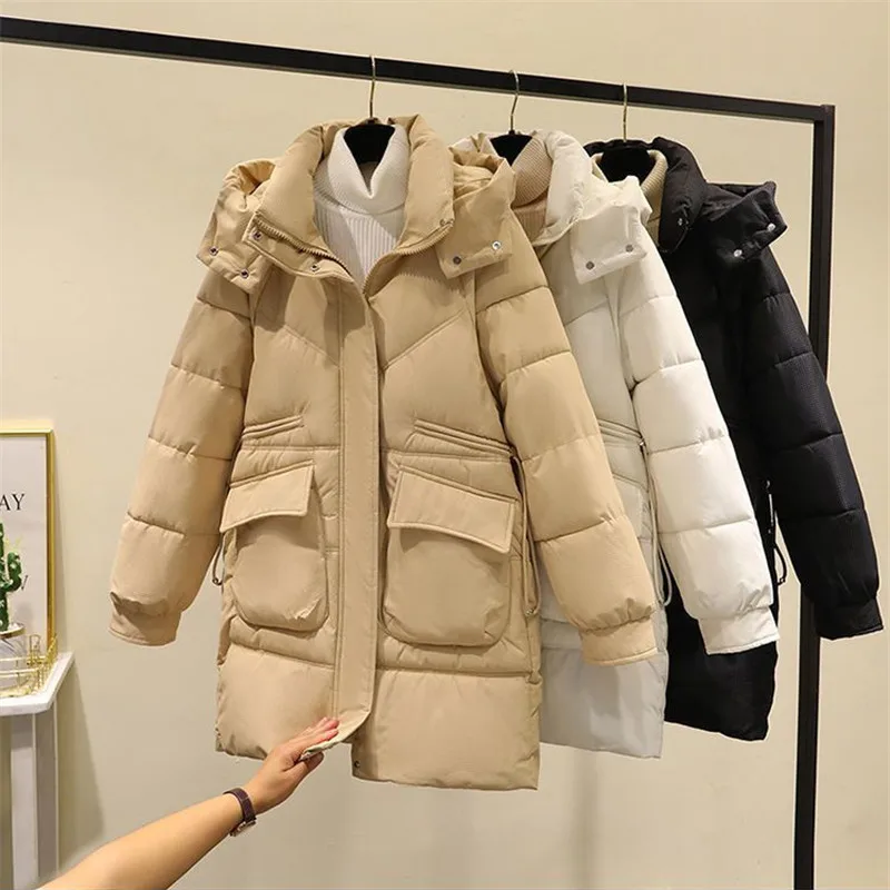 2024 New Winter Parkas Cown Padded Jacket Women Mid-Length Korean Loose Fashion Thick Warm Cotton Clothes Female Overcoat W023
2024 New Winter Parkas Cown Padded Jacket Women Mid-Length Korean Loose Fashion Thick Warm Cotton Clothes Female Overcoat W023