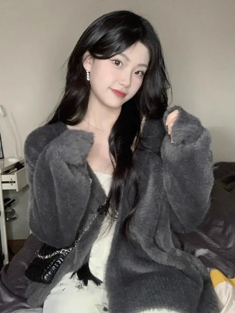 Autumn Sweet Casual Y2k Aesthetic Sweaters Solid Loose Grunge Single Breasted Coats Fashion Harajuku All Match Women Cardigans
Autumn Sweet Casual Y2k Aesthetic Sweaters Solid Loose Grunge Single Breasted Coats Fashion Harajuku All Match Women Cardigans