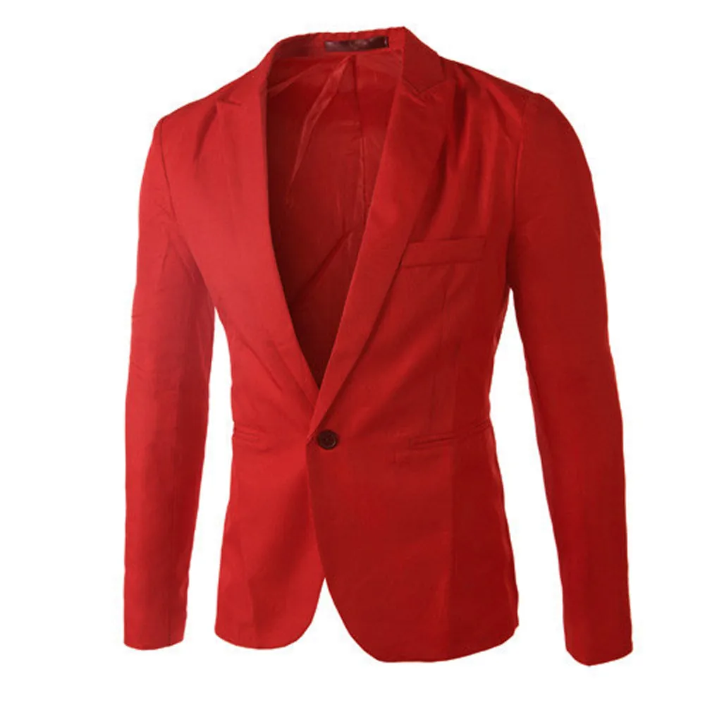 Men's Button Tops Fashion Coat Men Casual Fit One Suit Slim Charm Men's Coats Business Suit Jacket for Men
Men's Button Tops Fashion Coat Men Casual Fit One Suit Slim Charm Men's Coats Business Suit Jacket for Men