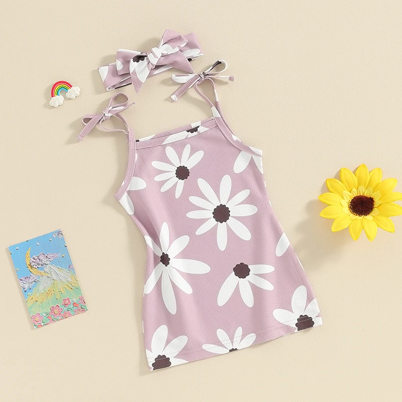 Kids Toddler Baby Girls Daisy Dress Sleeveless Sling Halter Dress Waffle Floral Mini Dresses Summer Sunderss
Kids Toddler Baby Girls Daisy Dress Sleeveless Sling Halter Dress Waffle Floral Mini Dresses Summer Sunderss