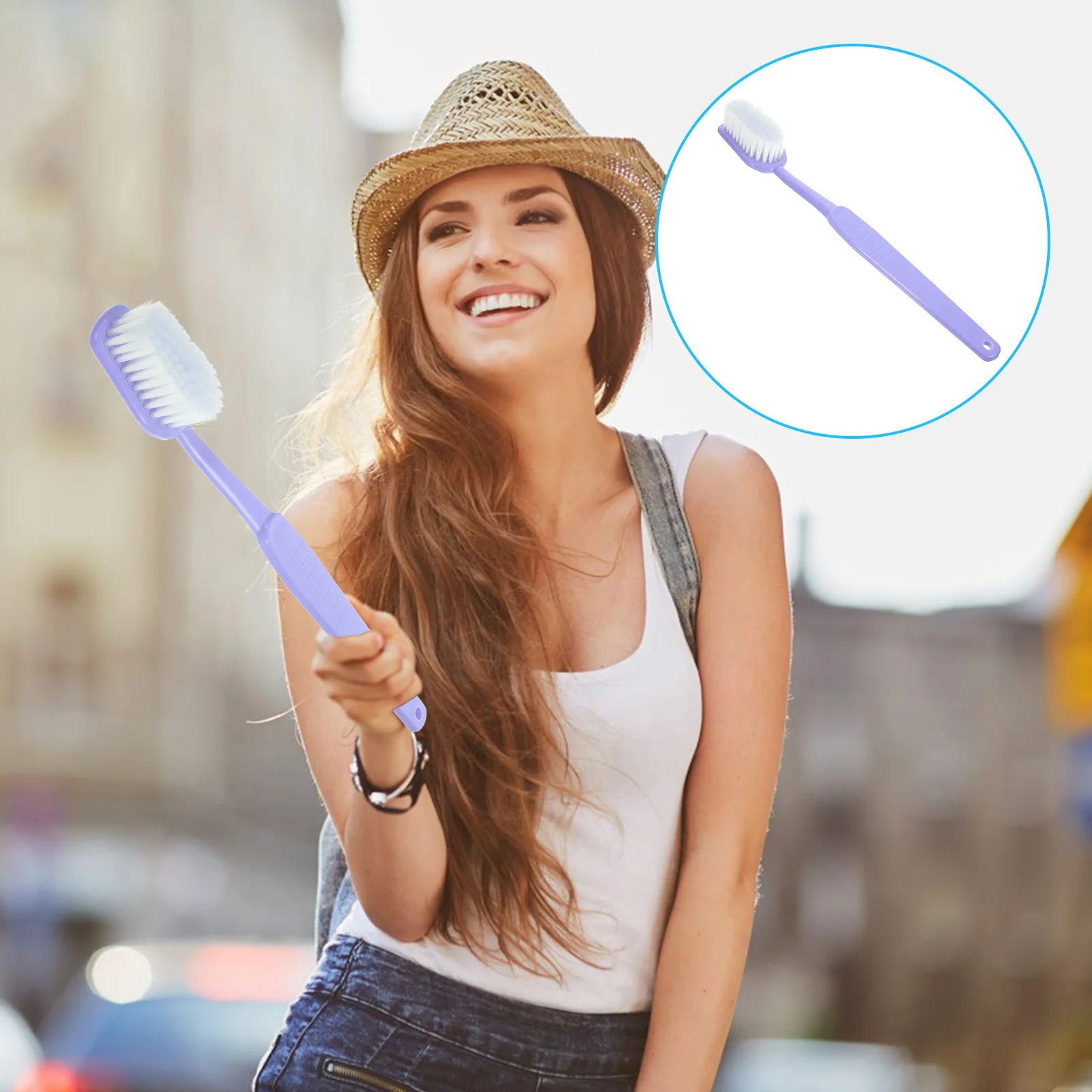 Toothbrush Large Decorative Prop Photo Modeling Prank Party Decoration Unique Purple Supplies
Toothbrush Large Decorative Prop Photo Modeling Prank Party Decoration Unique Purple Supplies