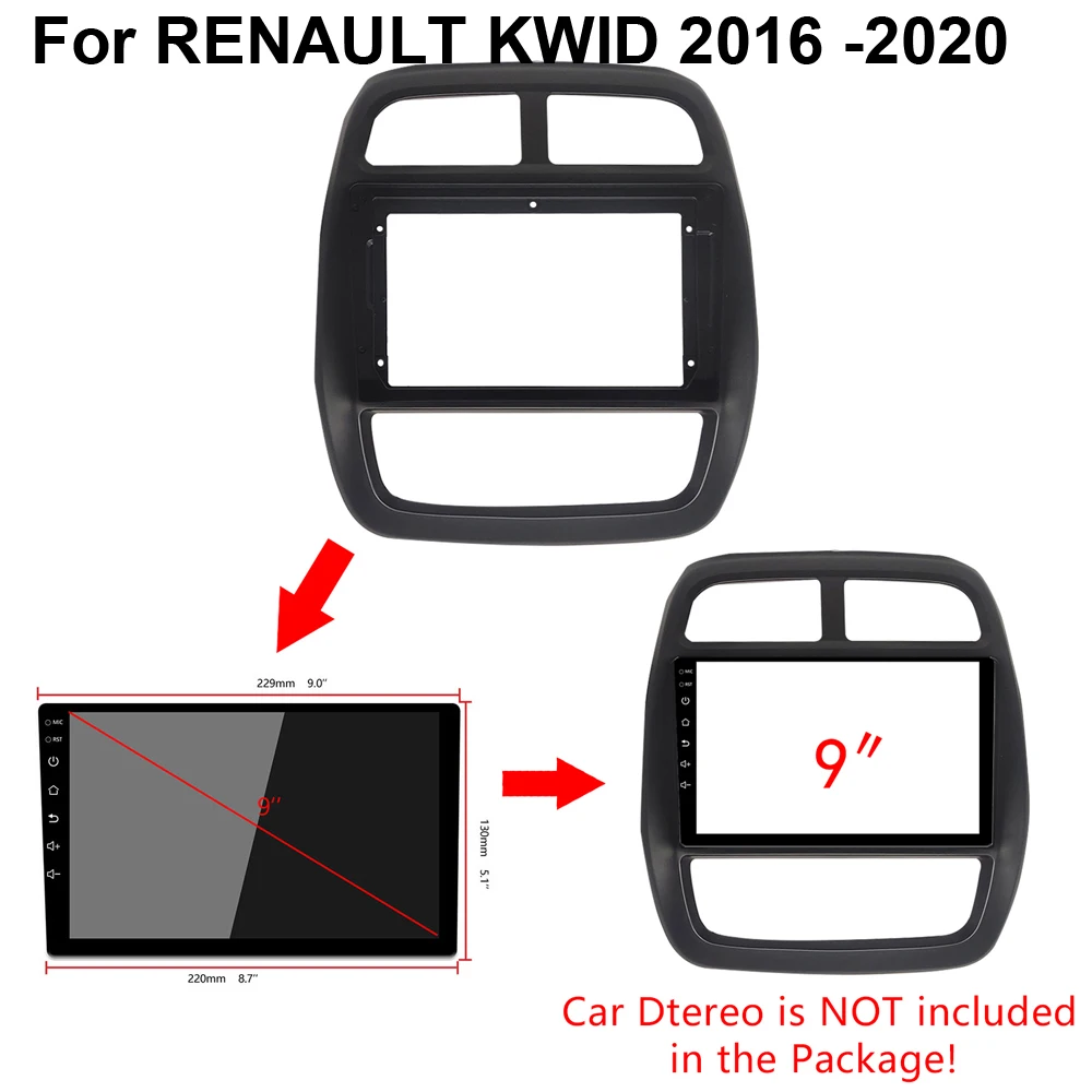 9inch Car DVD Frame Audio Fitting Adaptor Dash Trim Kits Fascia For RENAULT KWID 2016 -2020 car panel audio fascias
9inch Car DVD Frame Audio Fitting Adaptor Dash Trim Kits Fascia For RENAULT KWID 2016 -2020 car panel audio fascias