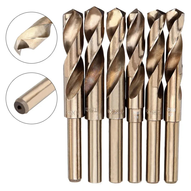 HSS-Co Cobalt 1/2 Inch Reduced Shank Drill Bit 13.5-30mm M35 HSS Twist Drill Bit for Stainless Steel Metal Iron Drilling
HSS-Co Cobalt 1/2 Inch Reduced Shank Drill Bit 13.5-30mm M35 HSS Twist Drill Bit for Stainless Steel Metal Iron Drilling
