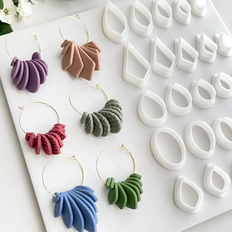 5 PCS/Set Fashion Geometric Shape Polymer Clay Cutter DIY Teardrop Earring Pendant Jewelry Cutting Mold Pottery Tools
5 PCS/Set Fashion Geometric Shape Polymer Clay Cutter DIY Teardrop Earring Pendant Jewelry Cutting Mold Pottery Tools