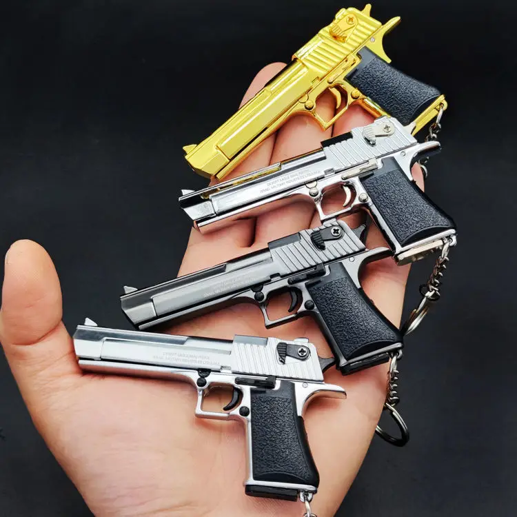 1:3 Desert Eagle Metal Gun Model Gold-plated Keychain Glock Pistol Pendant Mini Detachable Toy Gun For Adult Kids Gift
1:3 Desert Eagle Metal Gun Model Gold-plated Keychain Glock Pistol Pendant Mini Detachable Toy Gun For Adult Kids Gift