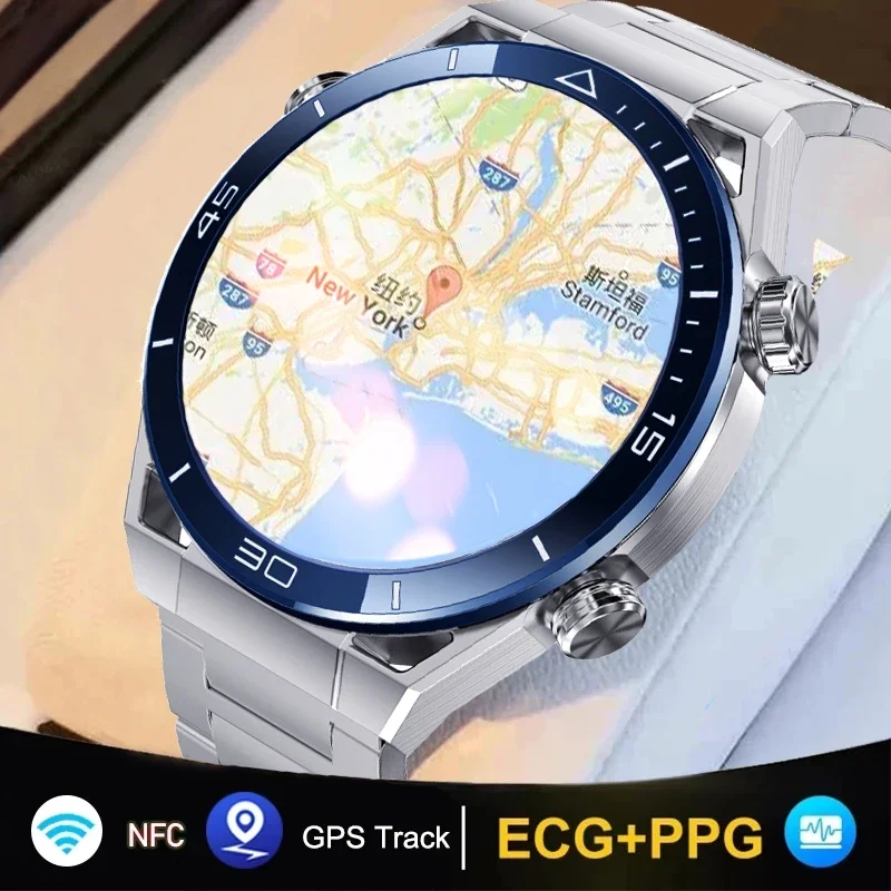 

2024 New Business Ultimate Smart Watch Men Bluetooth Call Compass NFC 100+ Sprots Smartwatch For Android Waterproof Watches IOS