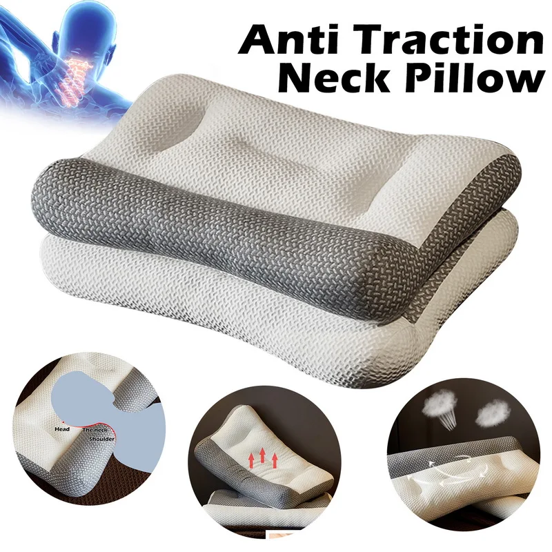 

Super Ergonomic Pillow Orthopedic All Sleeping Positions Cervical Contour Pillow Neck pillow for neck and shoulder pain Relief