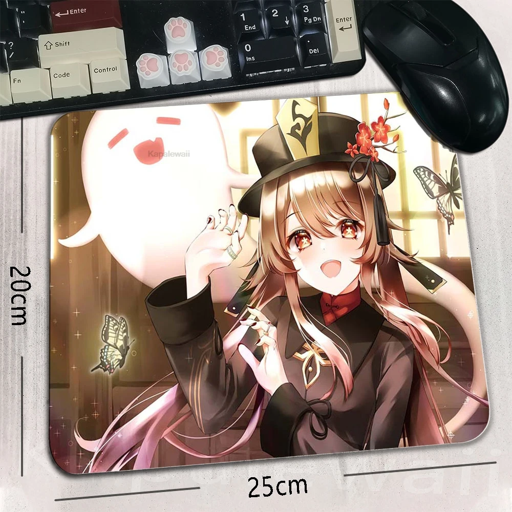 

Genshin impact Mause Pad Gamer Rubber Mouse Pads Desktop Table Mat Anti-slip Gaming Computer Desk Protector HD Print Accessories