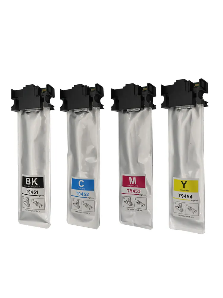 T9451-T9454 compatible pigment ink cartridge for Epson T9451 WorkForce Pro WF-C5290 WF-C5790 WF-C5210 WF-C5710 C5290 C5790 C5210
T9451-T9454 compatible pigment ink cartridge for Epson T9451 WorkForce Pro WF-C5290 WF-C5790 WF-C5210 WF-C5710 C5290 C5790 C5210
