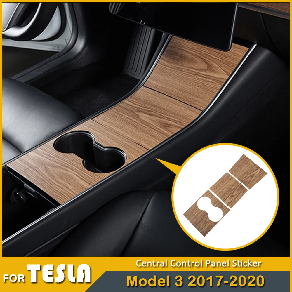 Central Control Panel Sticker For Tesla Model 3 2017-2020 Wood Grain Car Accessories Interior Protective Model Three 
Central Control Panel Sticker For Tesla Model 3 2017-2020 Wood Grain Car Accessories Interior Protective Model Three