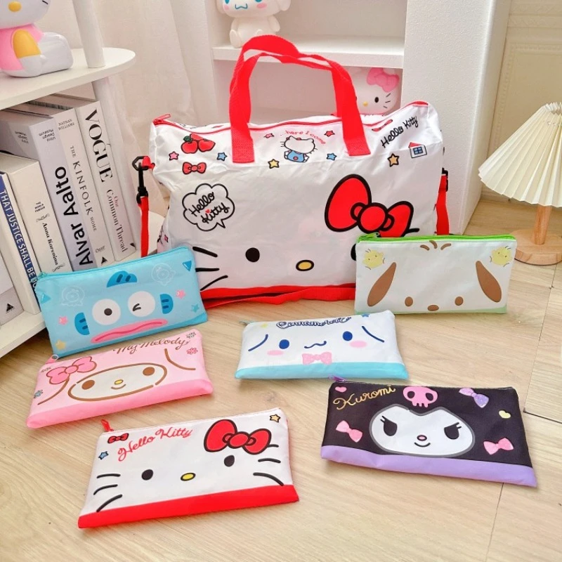 Sanrio Hello Kitty Large Capacity Travel Bags Can Be Inserted Into The Suitcase Pole Cartoon Cute Folding Girly Heart Canvas Bag
Sanrio Hello Kitty Large Capacity Travel Bags Can Be Inserted Into The Suitcase Pole Cartoon Cute Folding Girly Heart Canvas Bag